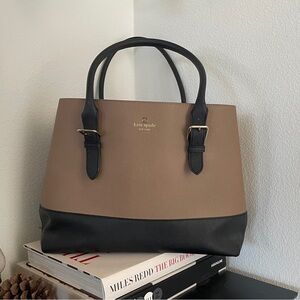 Kate Spade Cove Street Colorblock Airel - Dune/Black, Large Tote